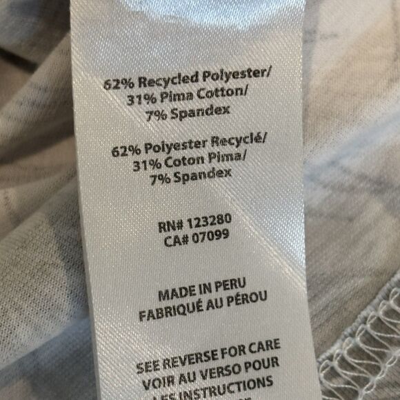 Travis Mathew Golf Polo Shirt Mens XL Grey Floral Palm Tree Athletic Tropical - Picture 6 of 7